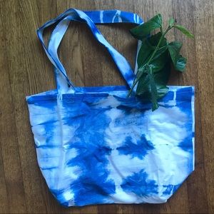 One-of-a-kind Indigo Dyed Grocery Tote